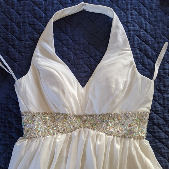 Halter Backless Cocktail Dress - Prom / Pageant - Picture 3 of 7